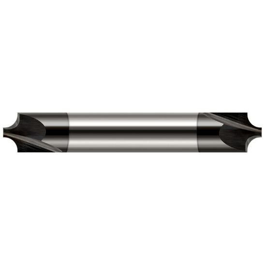 Picture of Harvey Tool 46060-C4 .060 R CarbideCREM, DE, 2 FL DiamondCorner Rounder Carbide Diamond Double End Corner Rounder0.0600 1.52mm